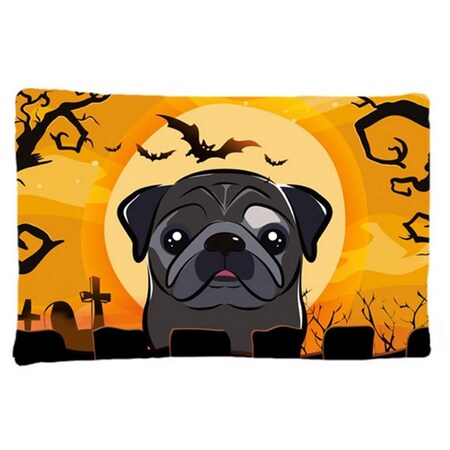Carolines Treasures Halloween Black Pug Fabric Standard Pillowcase BB1821PILLOWCASE